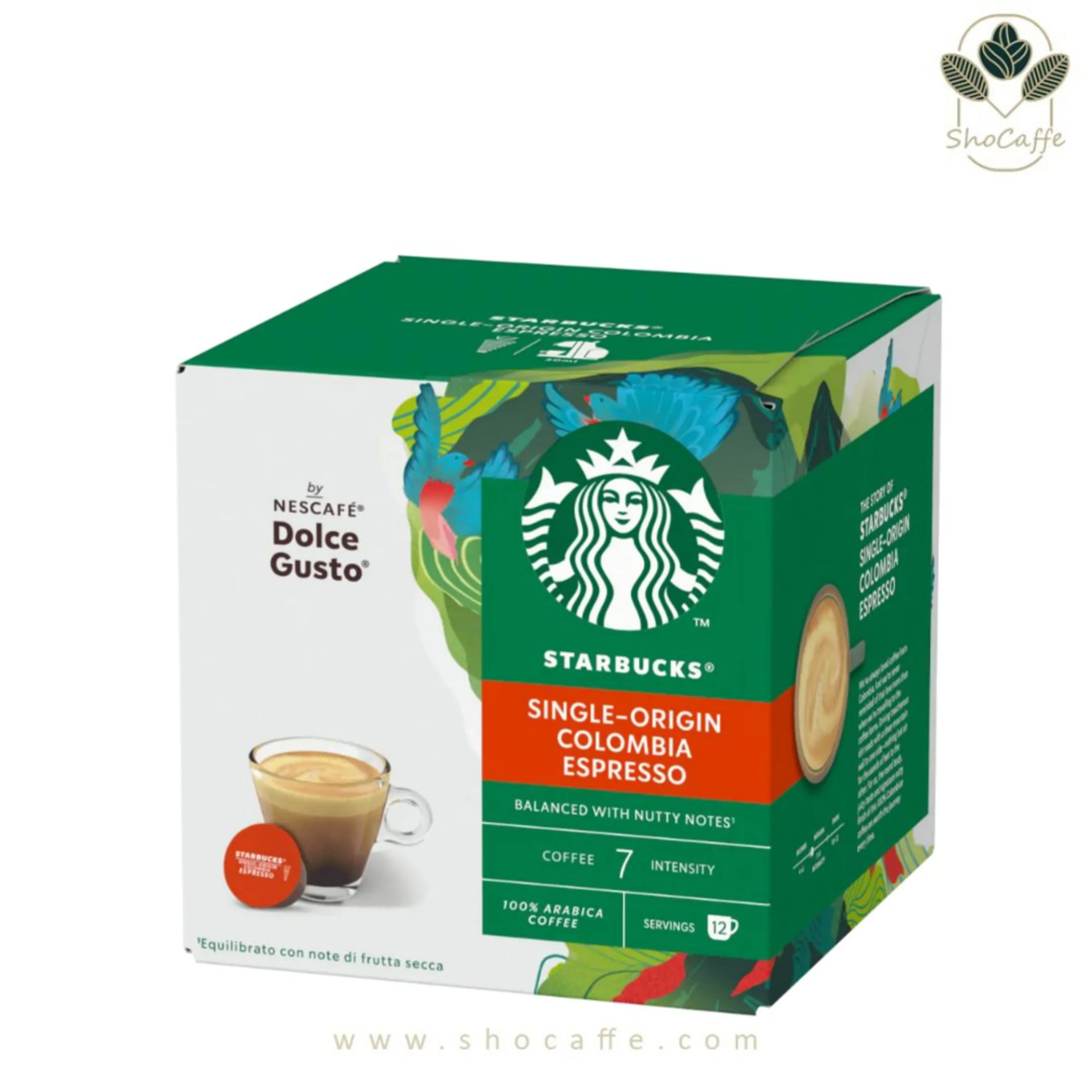 کپسول قهوه دولچه گوستو استارباکس مدل کلمبیا Colombia